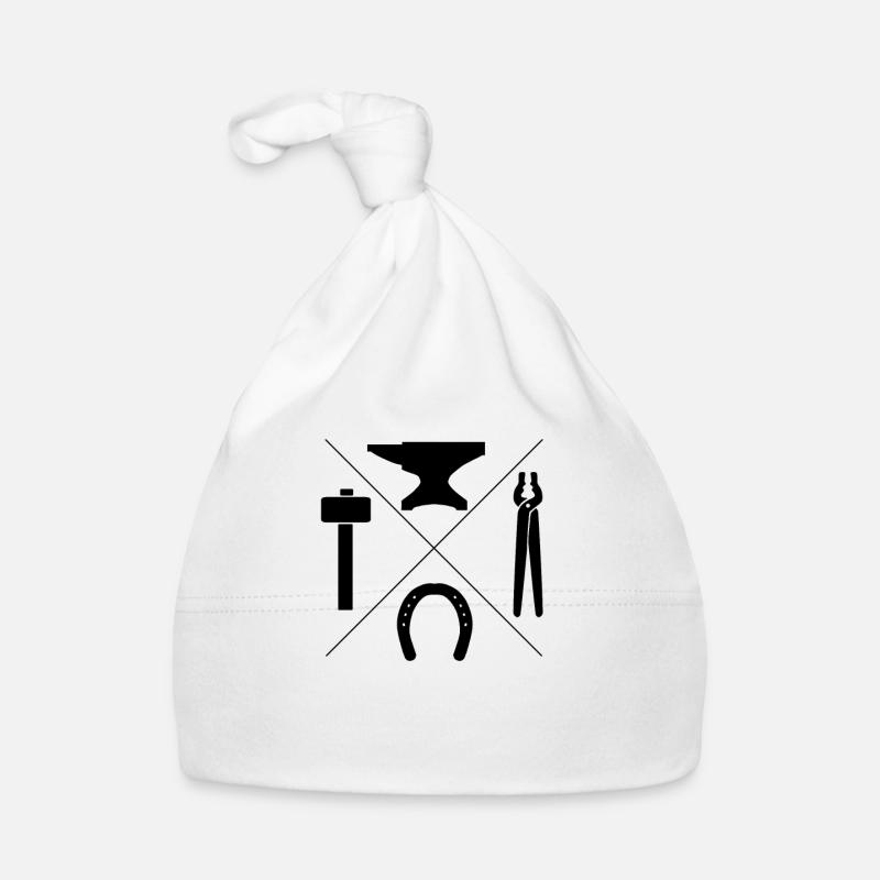Cadeau de forgeron maréchal-ferrant Bonnet bio Bébé