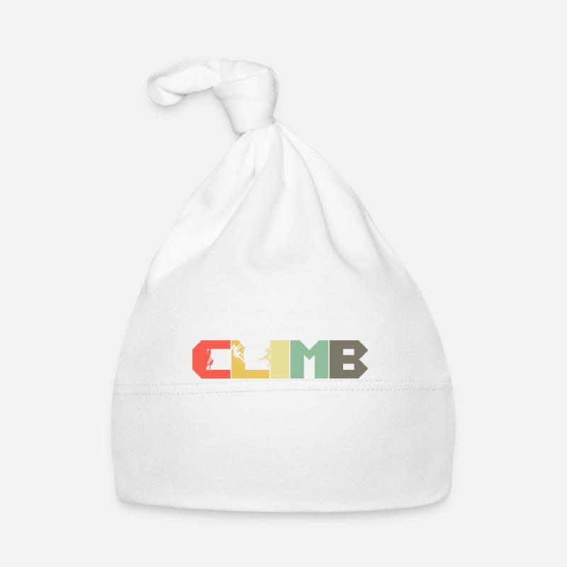 Retro climbing gift I climbing park climber Organic Baby Cap