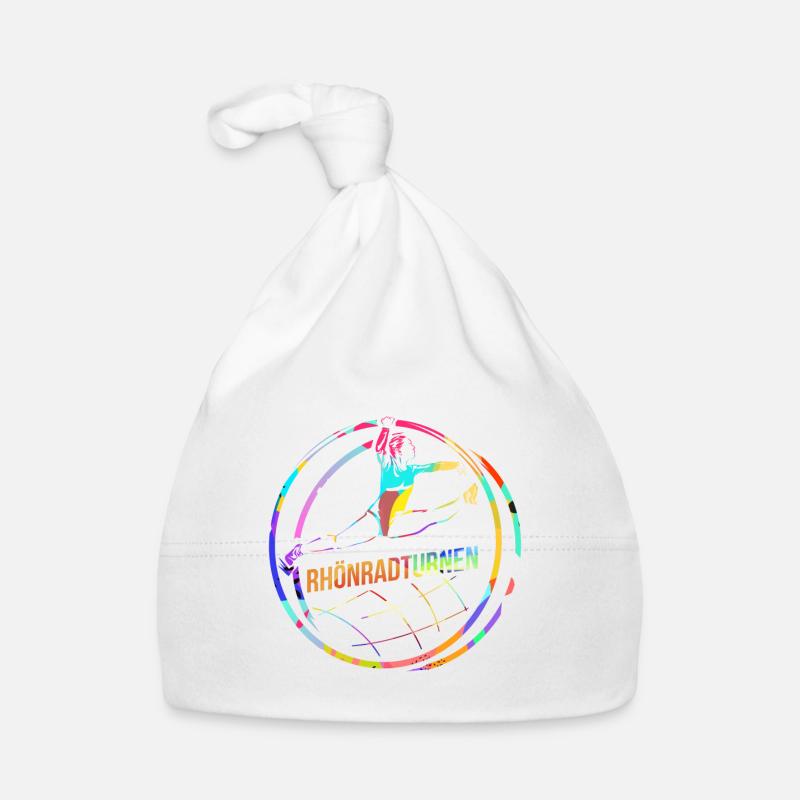 Gymnastique roue - Bonnet bio Bébé - blanc