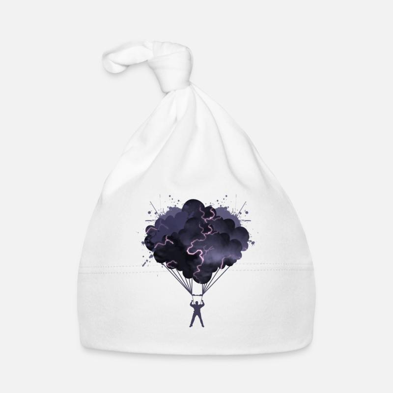 Fallschirm Gewitter skydive skydiving blitz Baby Bio-Mütze