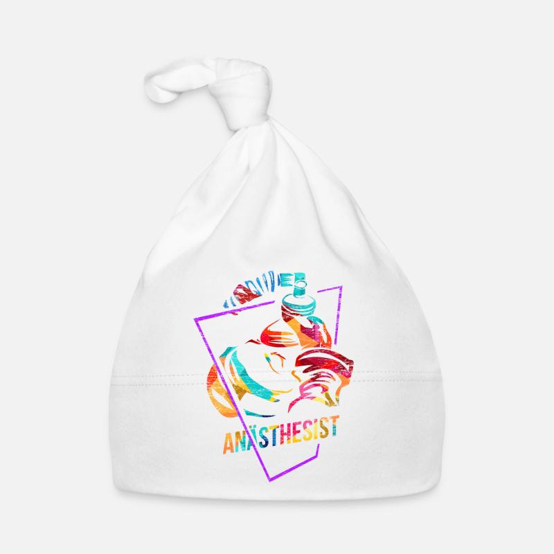 Anesthésiste Anesthésiste - Bonnet bio Bébé - blanc
