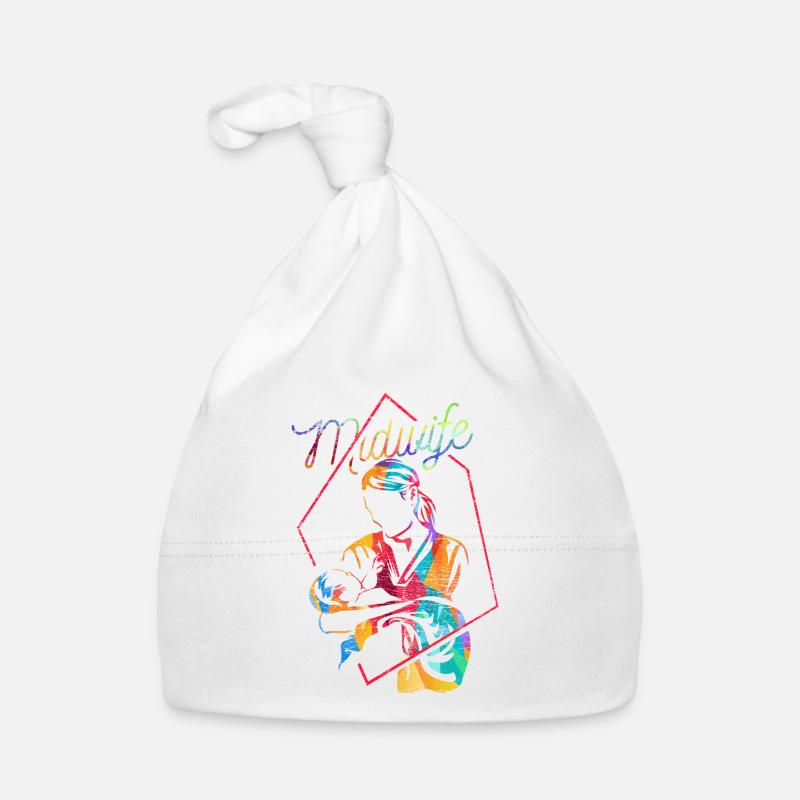 Hebamme Geschenk Baby Bio-Mütze
