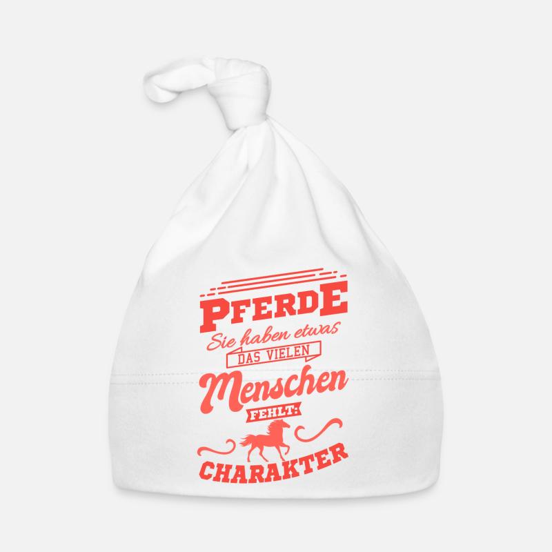 Pferdespruch Pferdesprüche Geschenkidee Baby Bio-Mütze