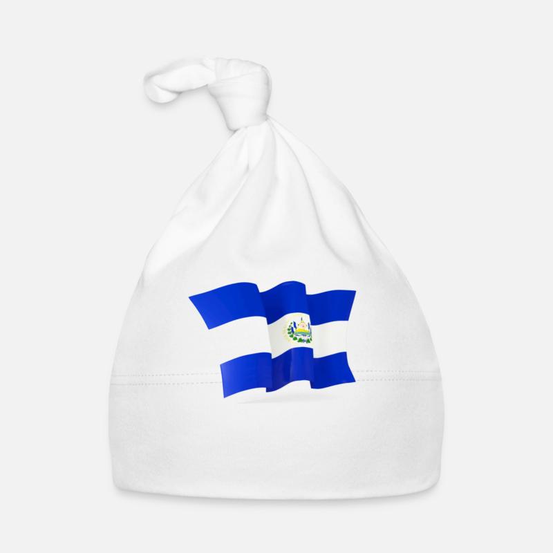 Drapeau salvador drapeau salvador Bonnet bio Bébé