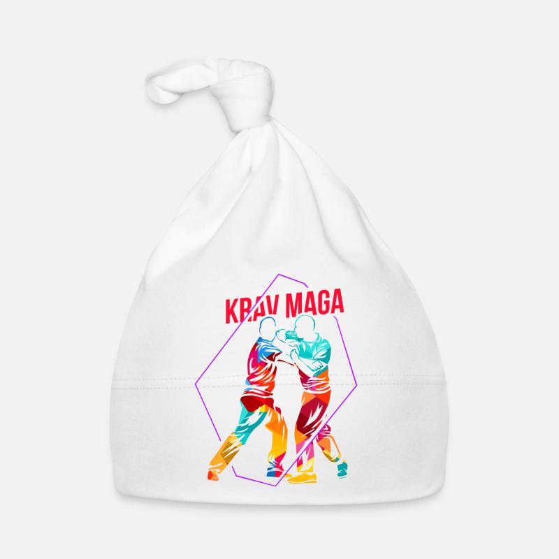 Krav Maga Cadeau - Bonnet bio Bébé - blanc
