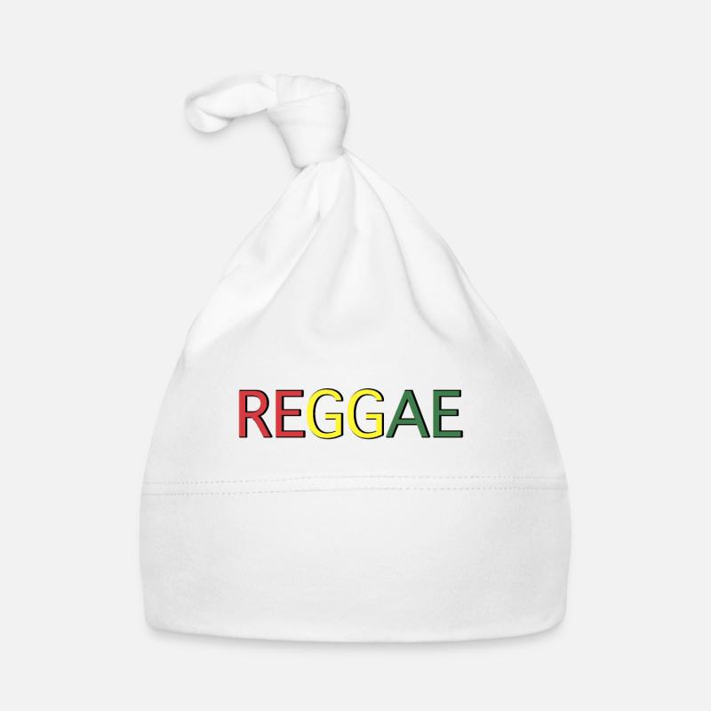 Reggae Color Code Lettering Organic Baby Cap