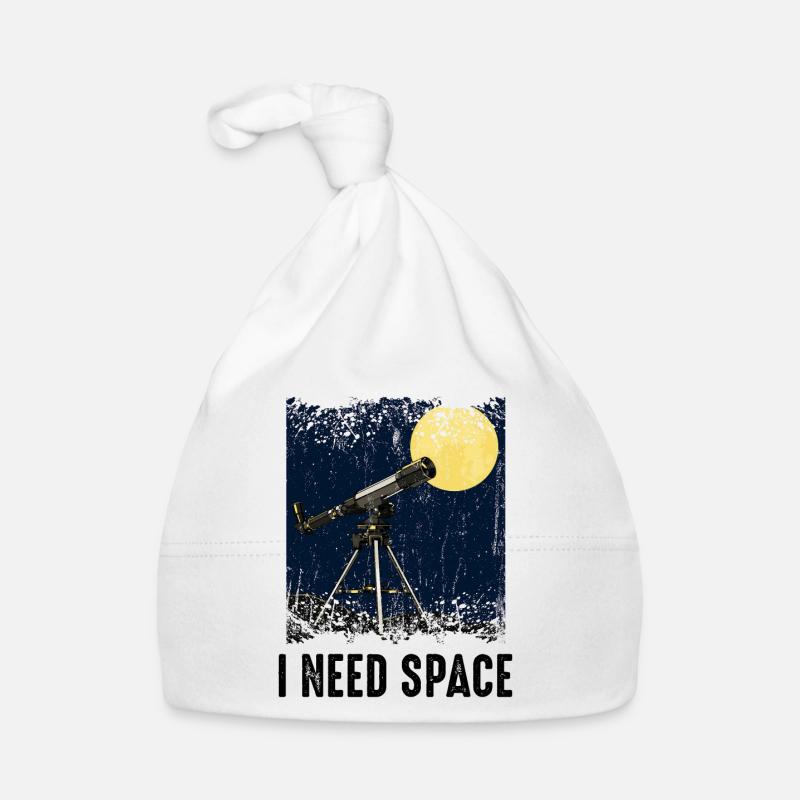 I Need Space Telescope Cool Astronomy Fan Gift Organic Baby Cap