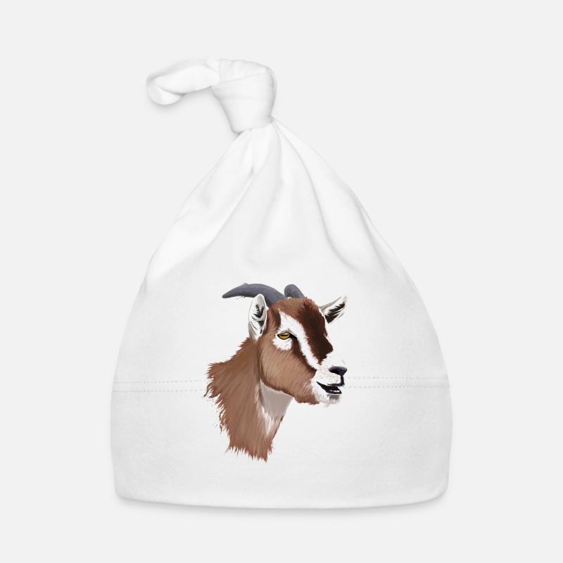 Tête de chèvre Bonnet bio Bébé