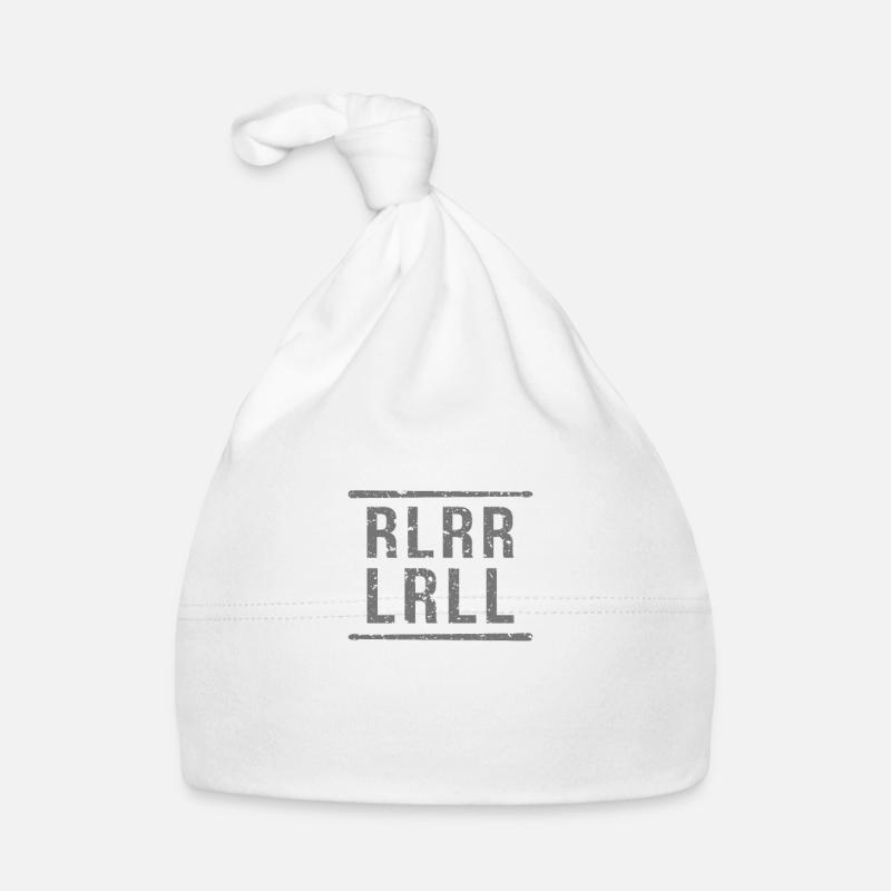 Paradiddle RLRR LRLL Lustiges Schlagzeuger Design Baby Bio-Mütze