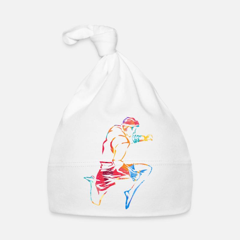 Cadeau de Muay Thai Fighter Bonnet bio Bébé