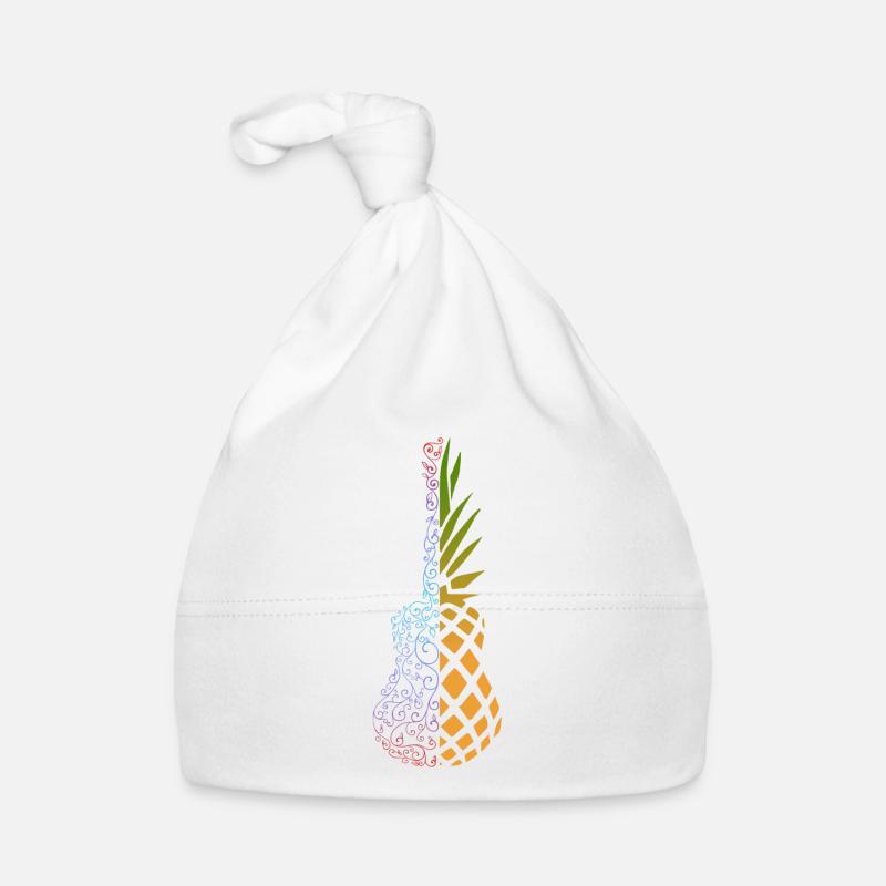 Bunte Ananas Ukulele Baby Bio-Mütze