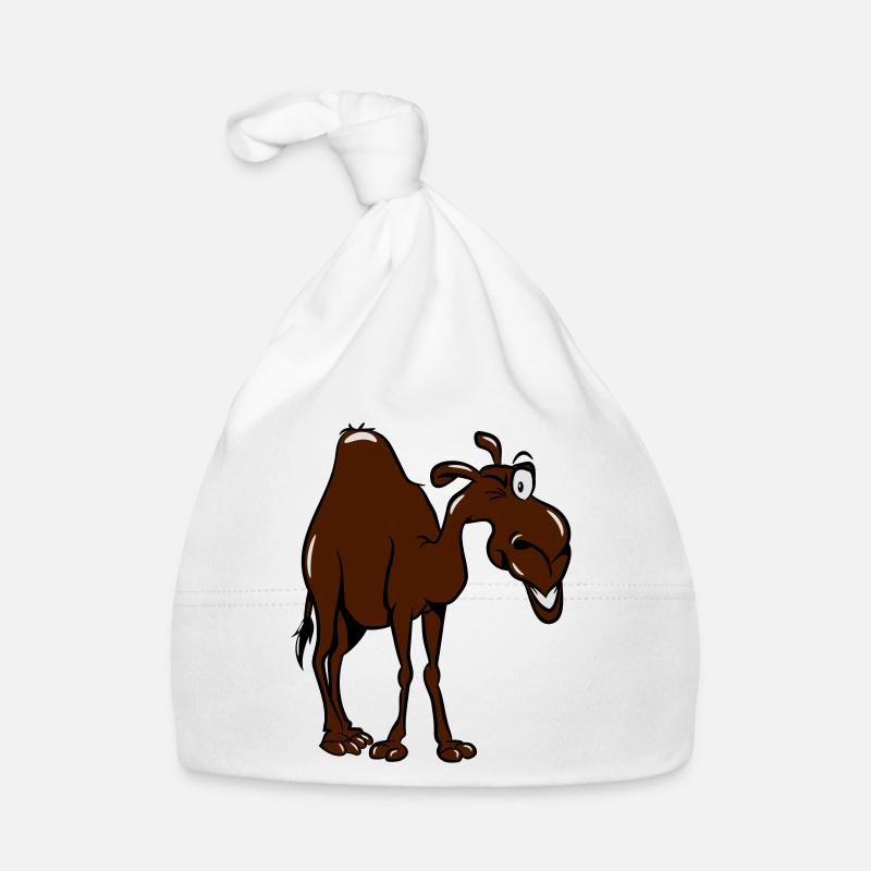 chameau - Bonnet bio Bébé - blanc