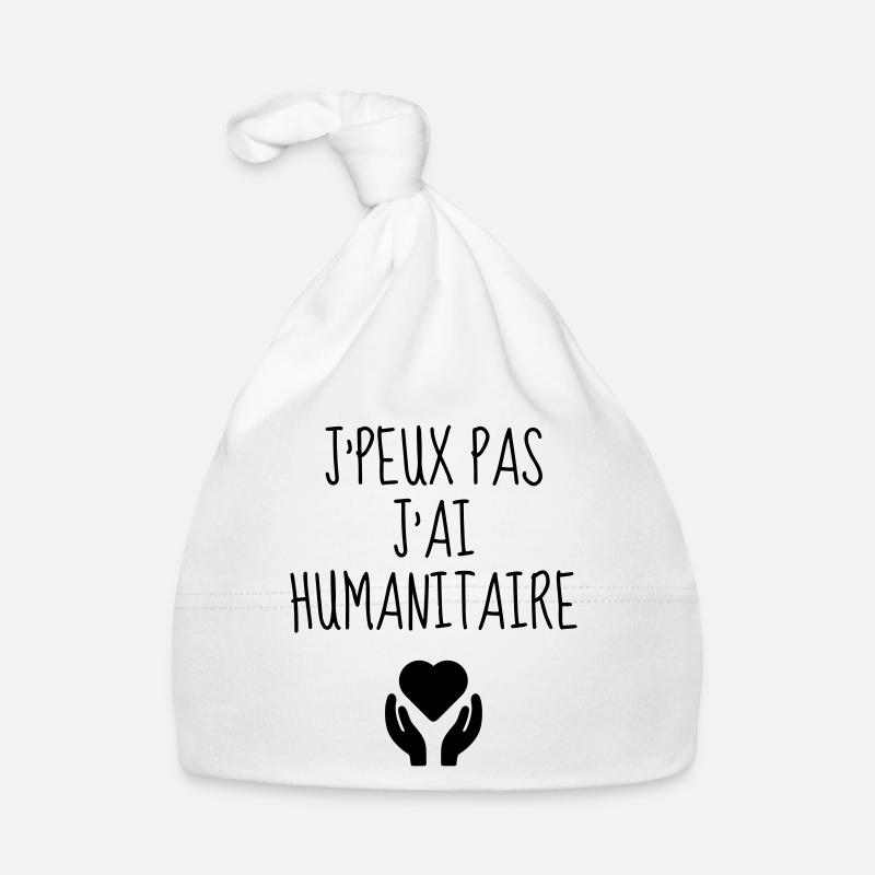 Bénévole / Humanitaire / Solidaire / Aide Bonnet bio Bébé