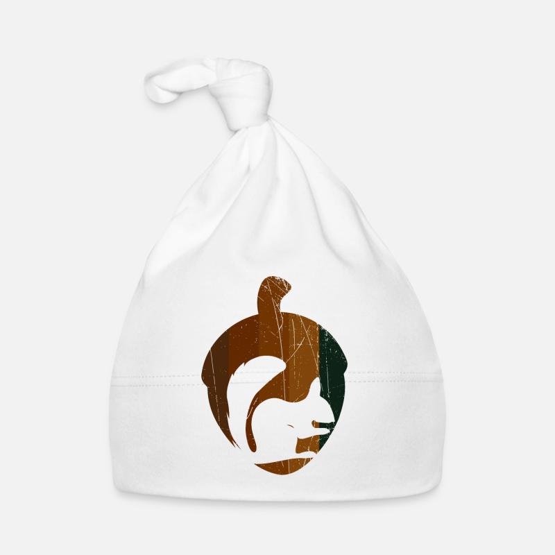 Noisette écureuil - design Bonnet bio Bébé
