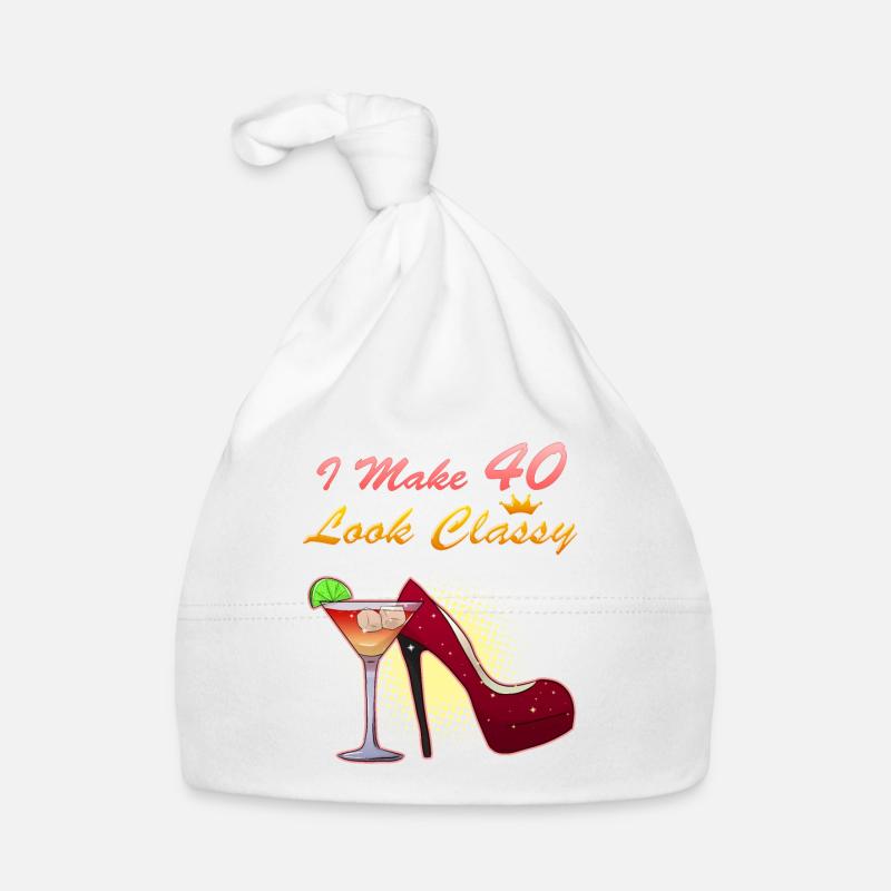 Geburtstag 40 Jahre Geschenkidee Classy Look Baby Bio-Mütze