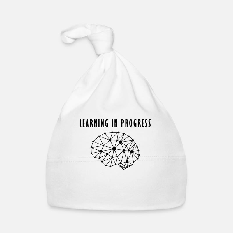 Human brain neuronal network learning process Organic Baby Cap