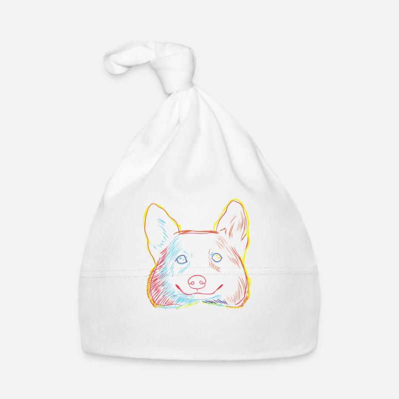 Chien Welsh Corgi Pembroke Bonnet bio Bébé