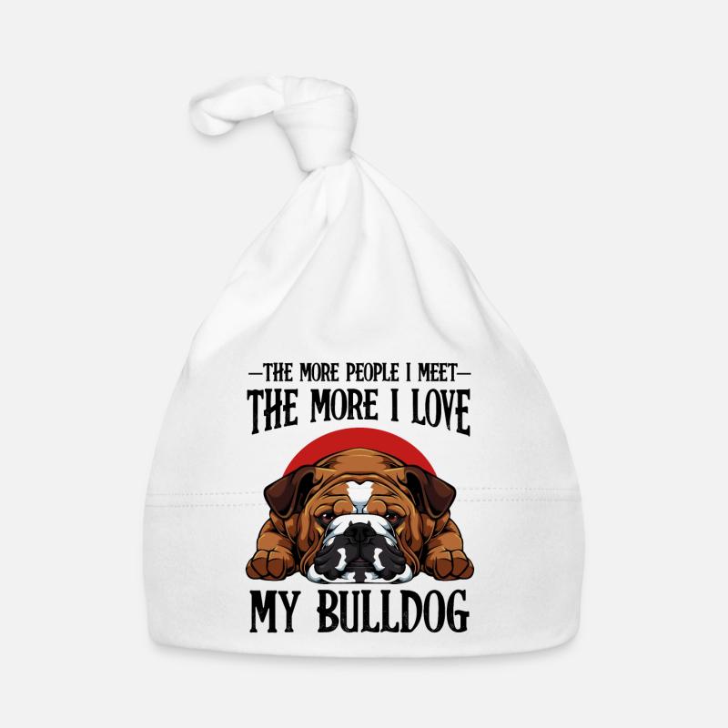 Bulldogge Lustige Sprüche Hundebesitzer Geschenk Baby Bio-Mütze