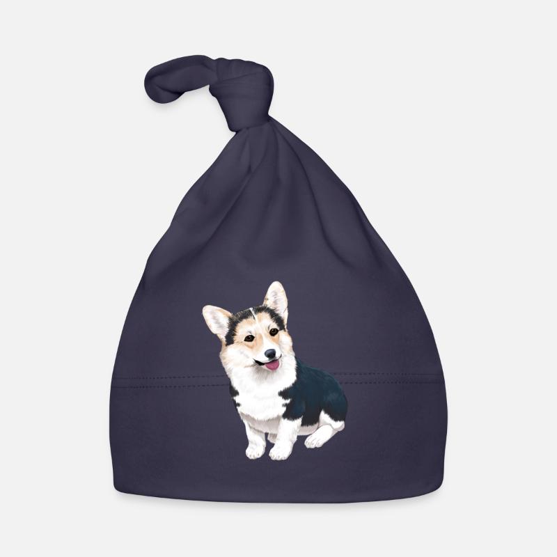 Chien Welsh Corgi Pembroke Bonnet bio Bébé