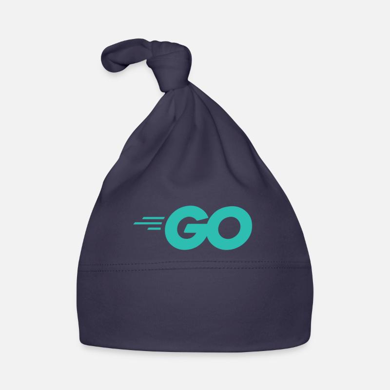 Go Programmiersprache mit Go Logo Go Baby Bio-Mütze