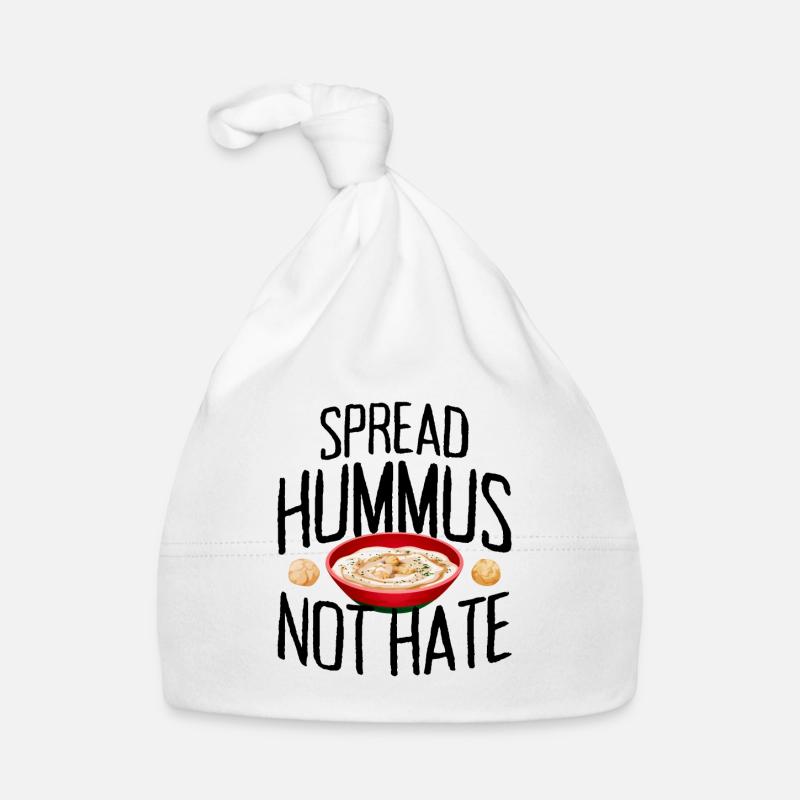 Spread Hummus Not Hate Vegan Gift For Vegans Organic Baby Cap