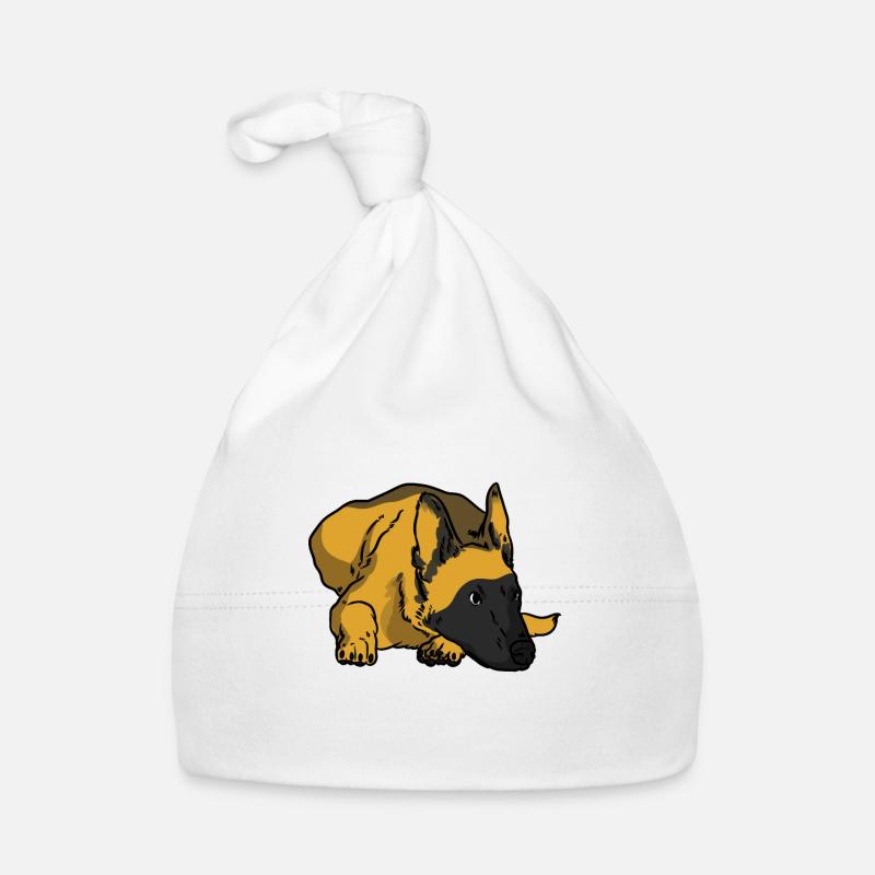 Malinois Hund Baby Bio-Mütze