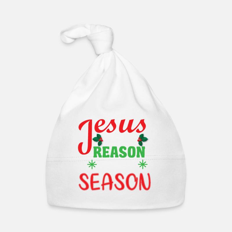 Jésus est la raison Bonnet bio Bébé