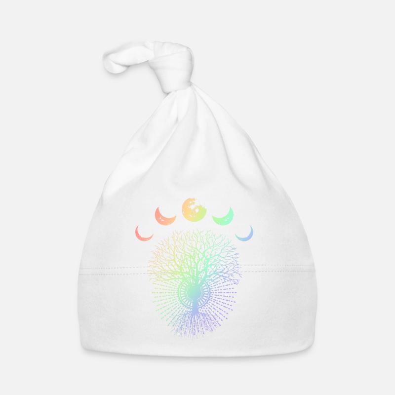 Lune lune phases arbre écologiste cadeau Bonnet bio Bébé