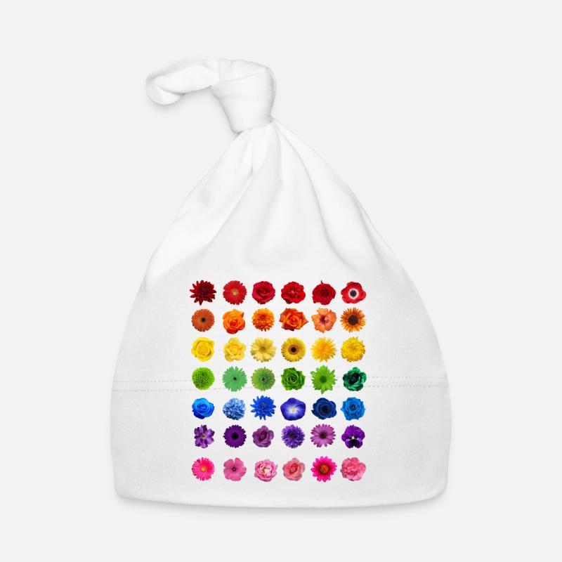 Fleurs fleurs fleurs fleurs de printemps cadeau Bonnet bio Bébé