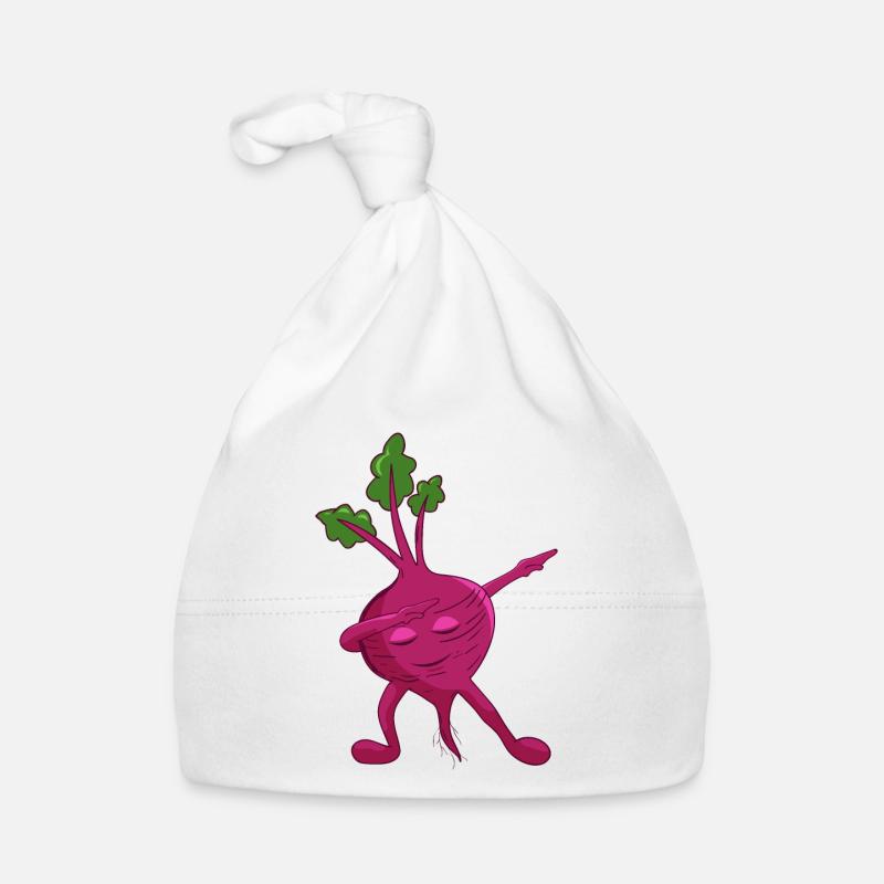 Dabbing Rote Bete Baby Bio-Mütze