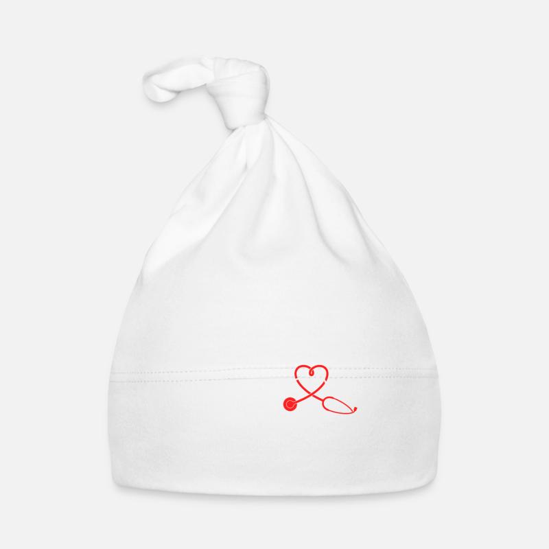 Docteur Docts Cadeaux - Bonnet bio Bébé - blanc