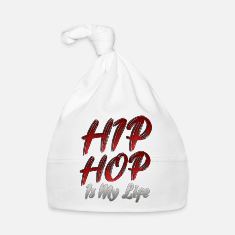 Hip hop - Bonnet bio Bébé - blanc