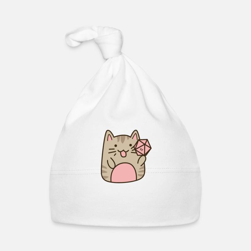 Dungeon Meowster Cubes RPG chat Bonnet bio Bébé