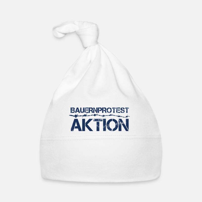 Bauernprotest Landwirt Demonstration Bauer Protest Baby Bio-Mütze