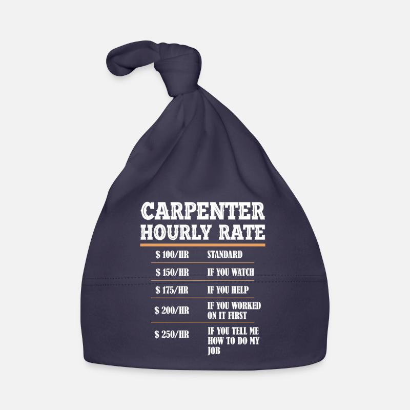Carpenter carpenter carpenter artisan gift Organic Baby Cap