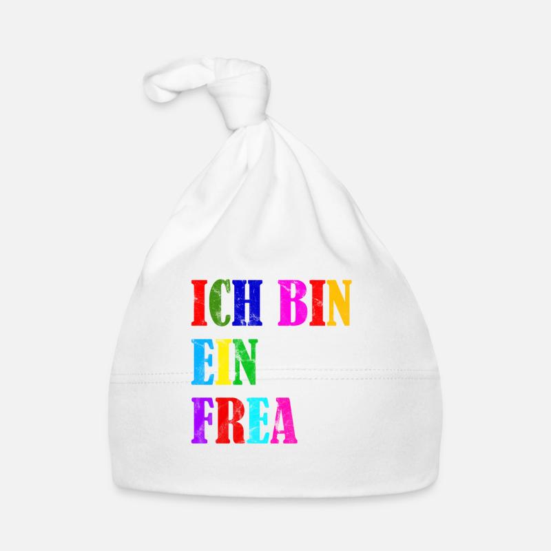 ICH BIN EIN FREAK - Baby Bio-Mütze - Weiß