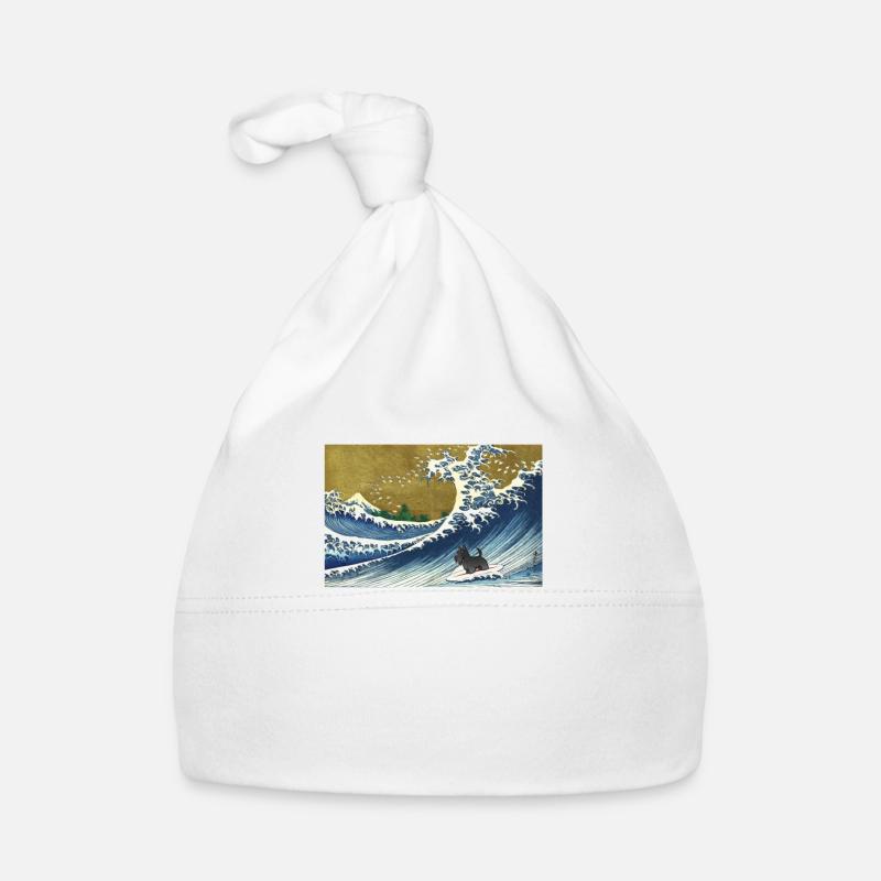 Scottish Terrier - Organic Baby Cap - white