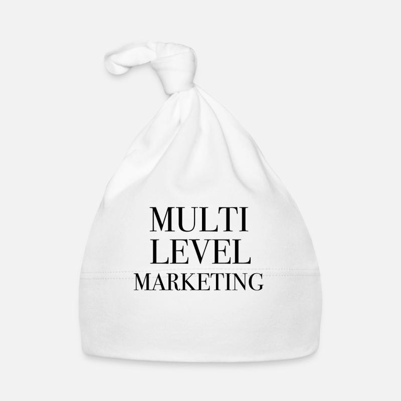 MLM Multi level Marketing Vertrieb Vertriebsweg - Baby Bio-Mütze - Weiß