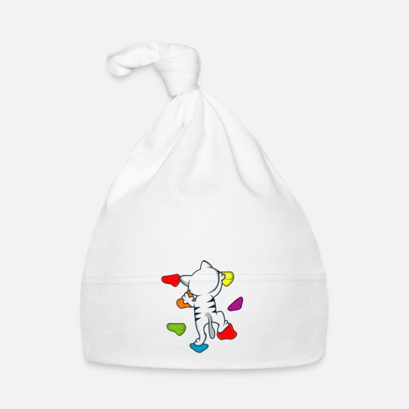 J'adore l'escalade et les chats grimpeur et chat Bonnet bio Bébé