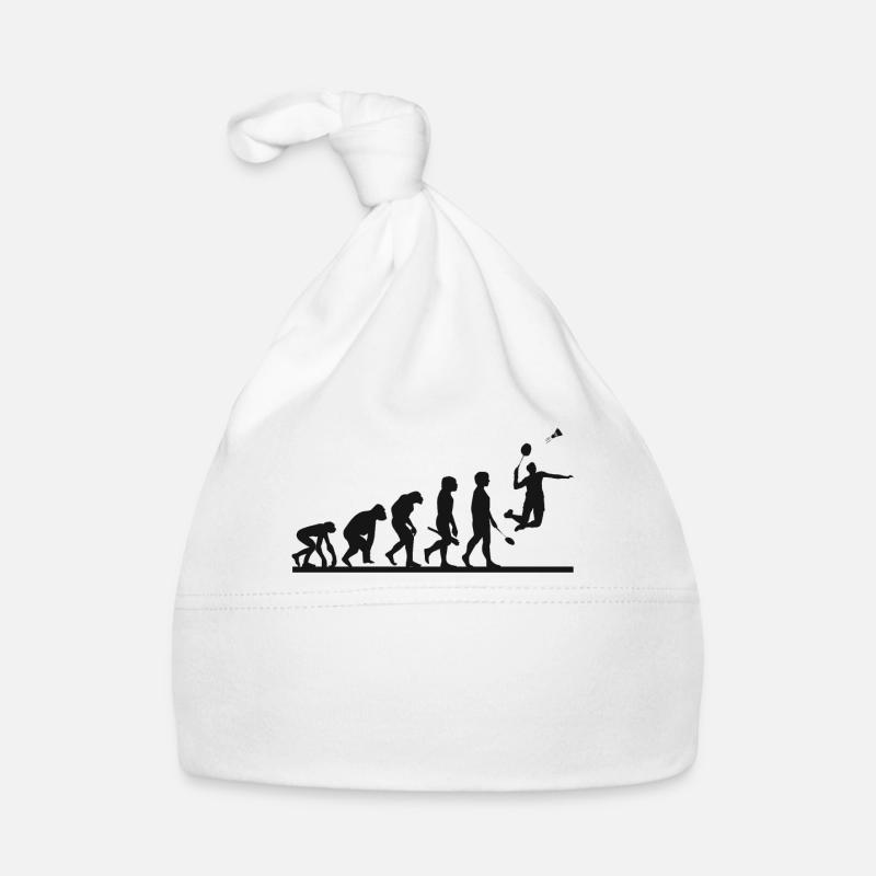 Badminton badminton player evolution Organic Baby Cap