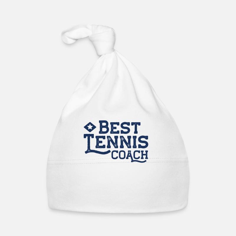 Tennis coach tennis instructor Organic Baby Cap
