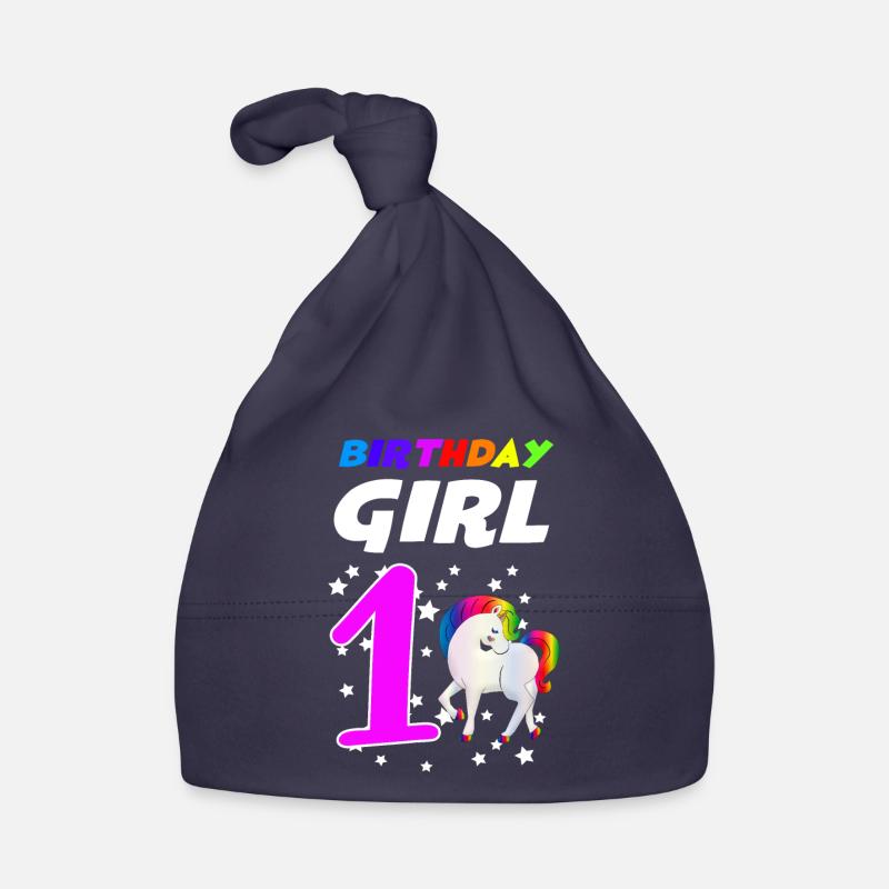 Geschenk 1 Jahr alt 1. Geburtstag Mädchen Baby Bio-Mütze