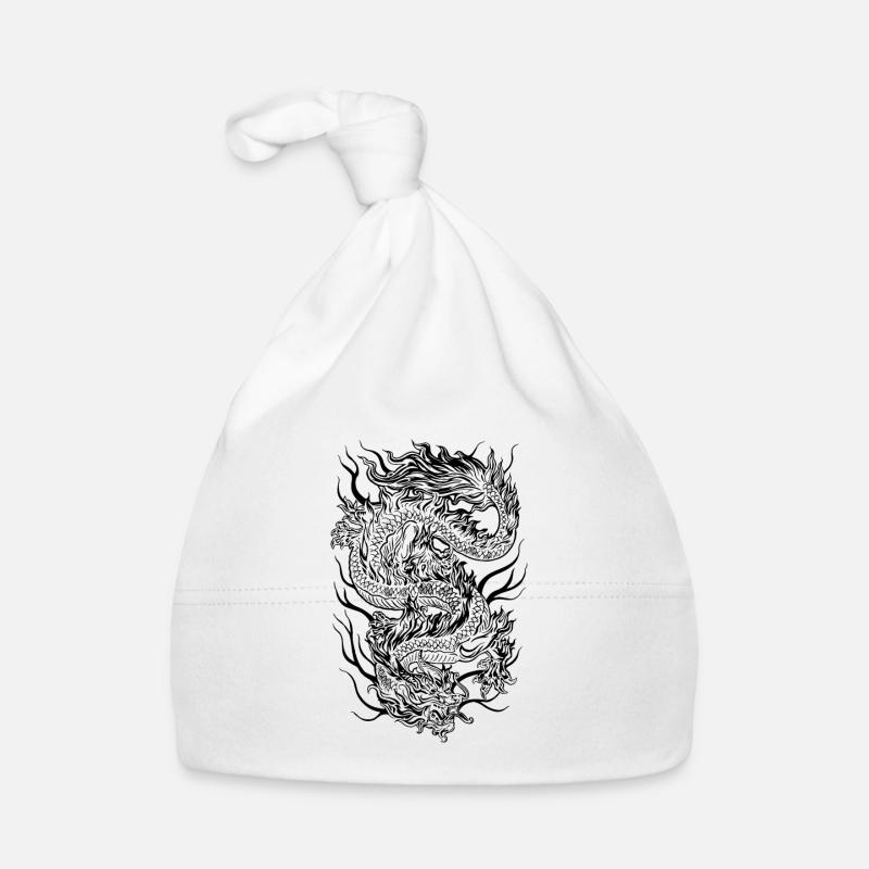 Dragon / Dragon - Bonnet bio Bébé - blanc