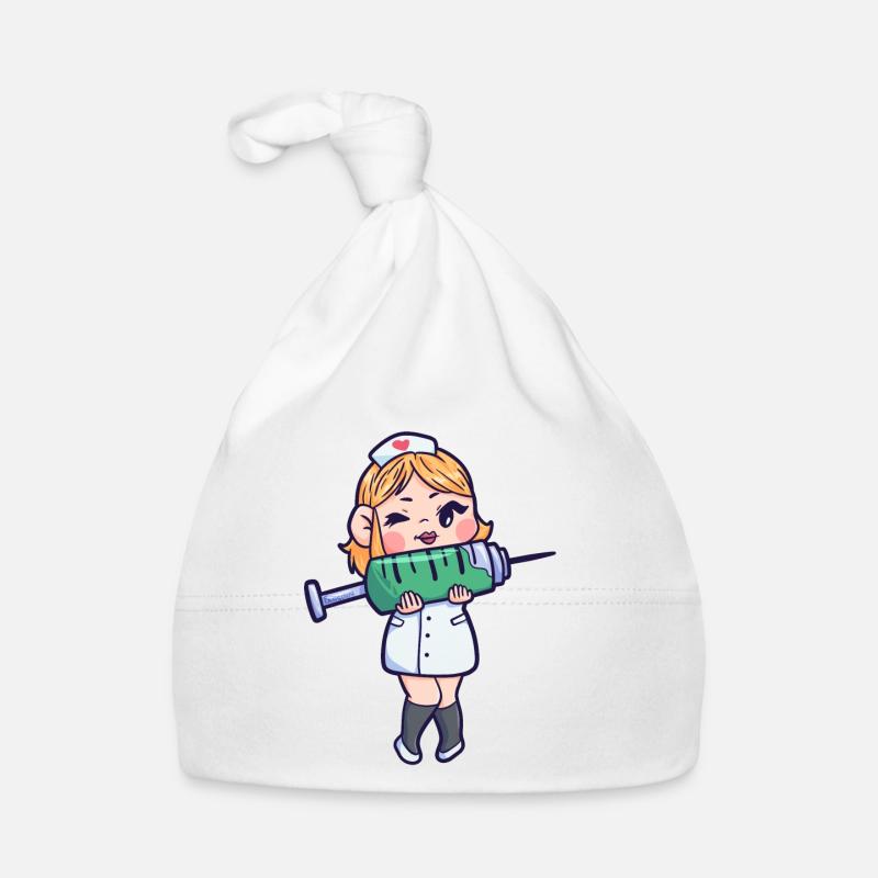 Nurse syringe help gift Organic Baby Cap