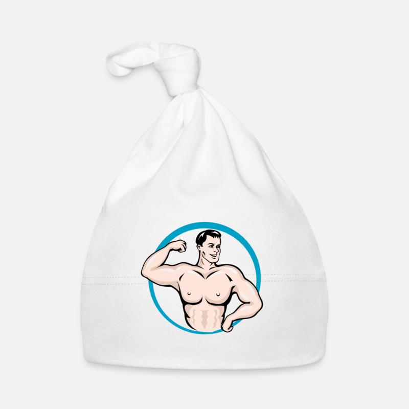 Bodybuilder Baby Bio-Mütze