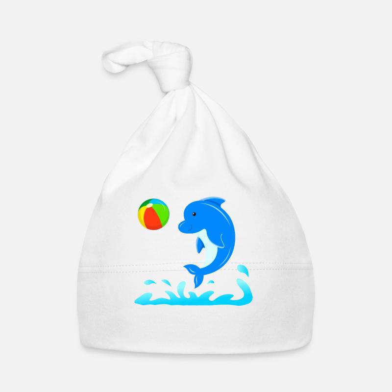 dolphin Organic Baby Cap