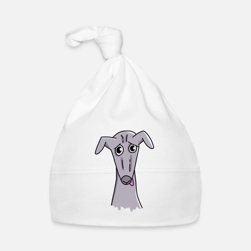 Witziger Greyhound Baby Bio-Mütze