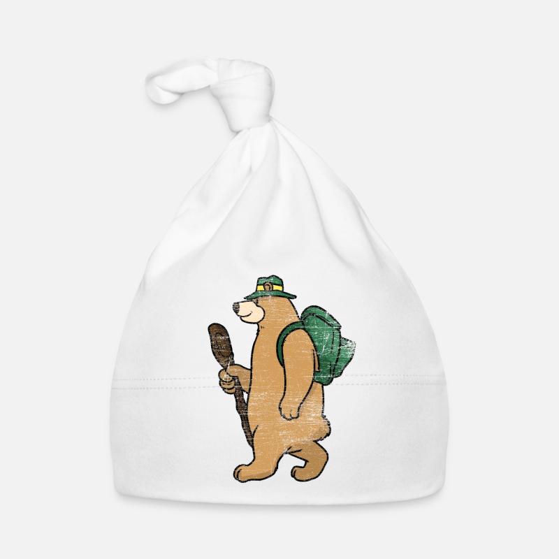 Backpacker Bär Geschenk Baby Bio-Mütze
