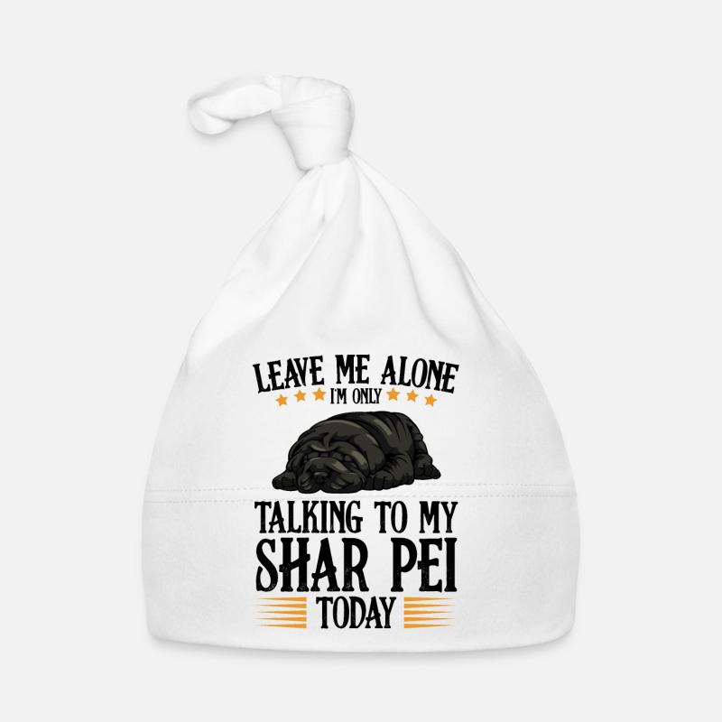 Shar Pei - Baby Bio-Mütze - Weiß