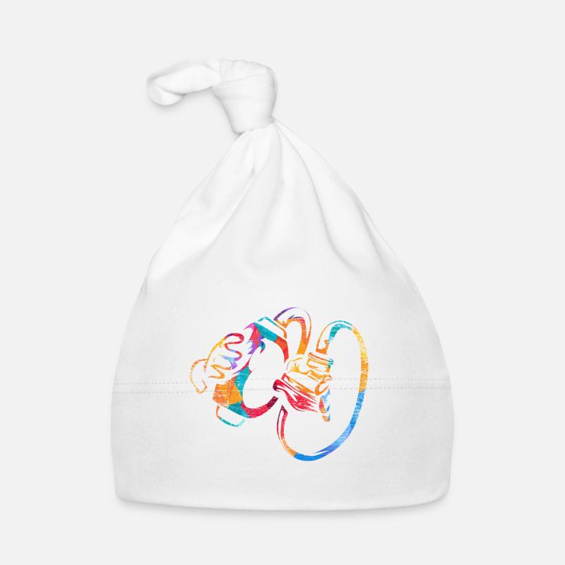 Cadeau de médecin anesthésiste - Bonnet bio Bébé - blanc